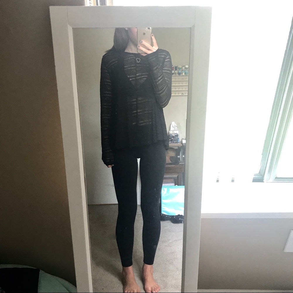 NWT Old Navy Sheer Long Sleeve Top